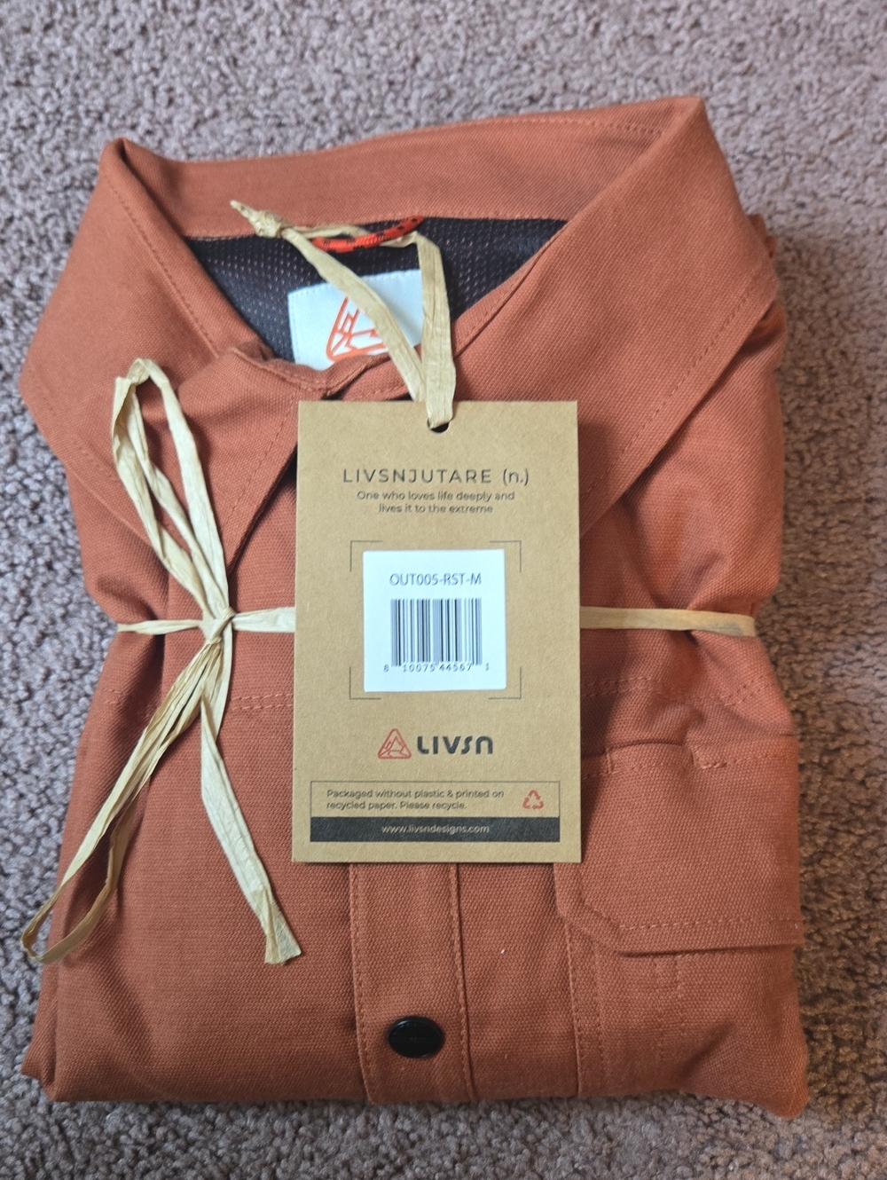 LIVSN Forager Jacket Medium Rust - Picture 6 of 8